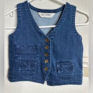 JAK & PEPPAR | Junk Town West Denim Vest | Child Size 4 | New With Tags